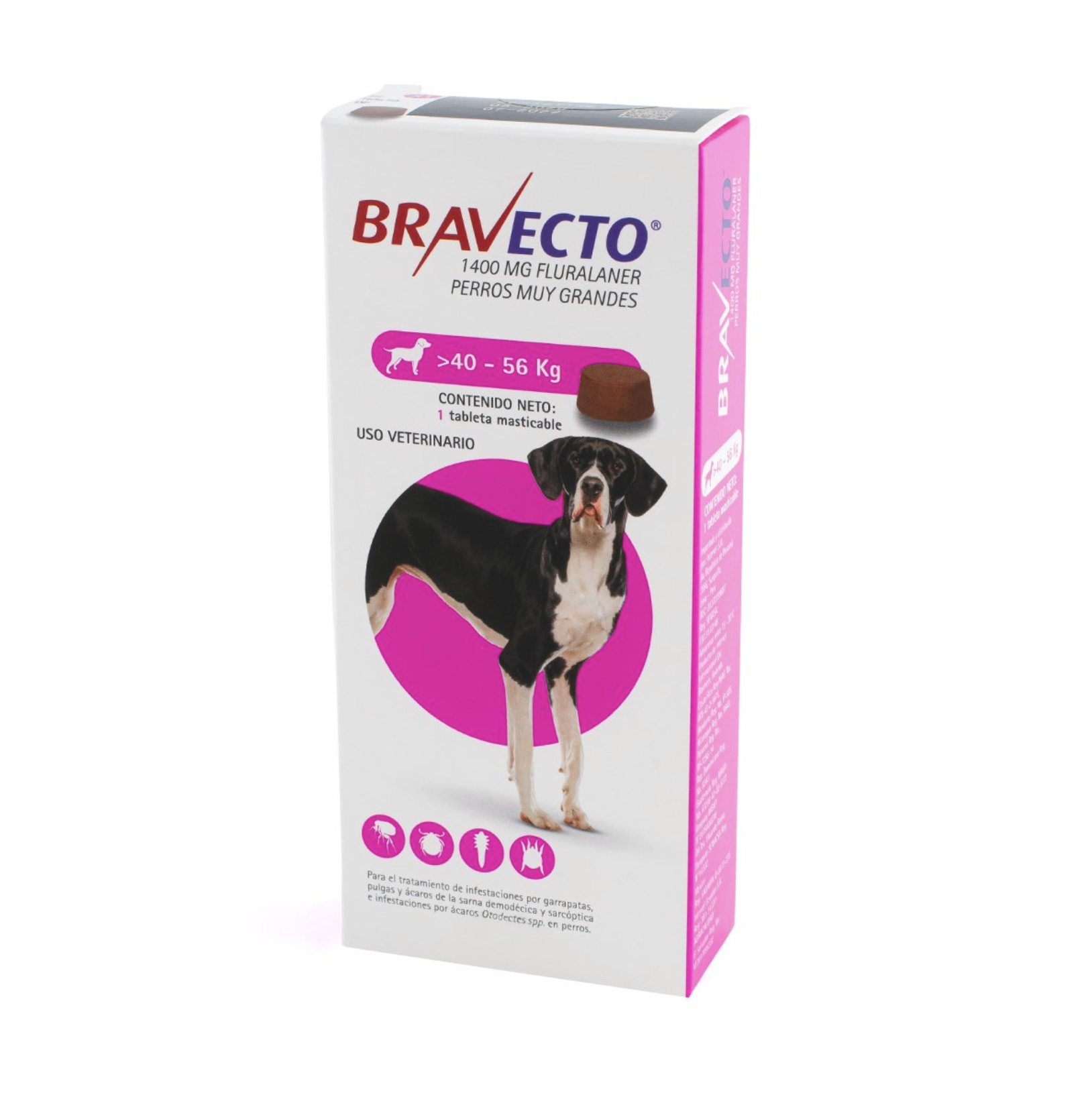 Bravecto 1400 mg - Perros de 40 a 56 kg
