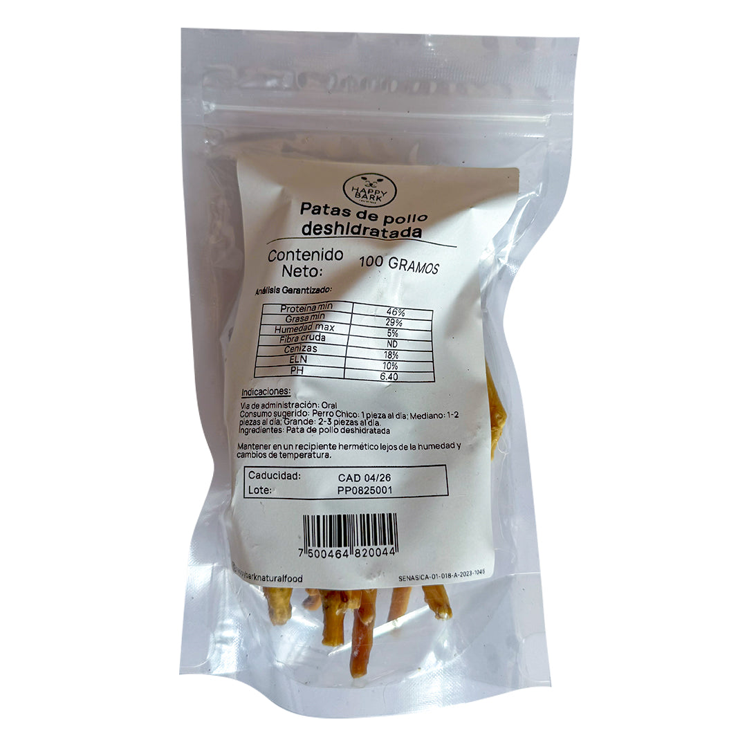 Patas de Pollo Deshidratados - 100 Gramos
